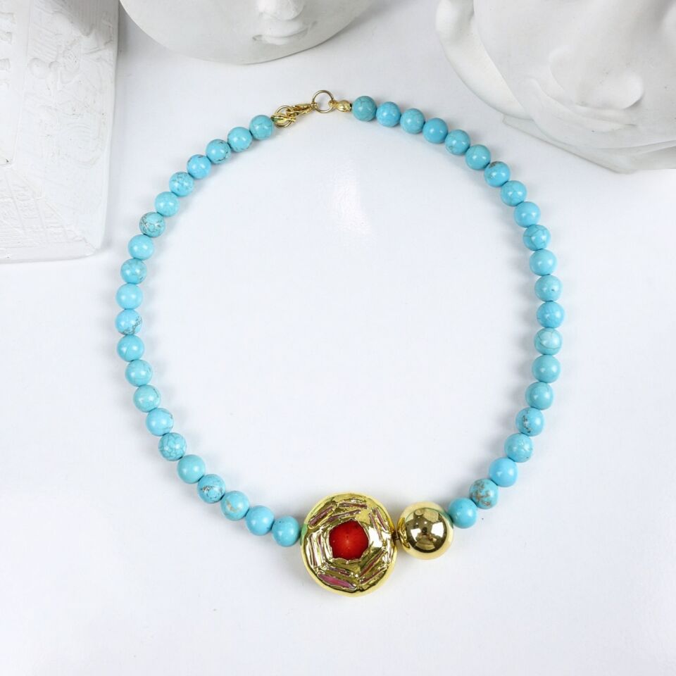 Turkuaz Taşı Kolye