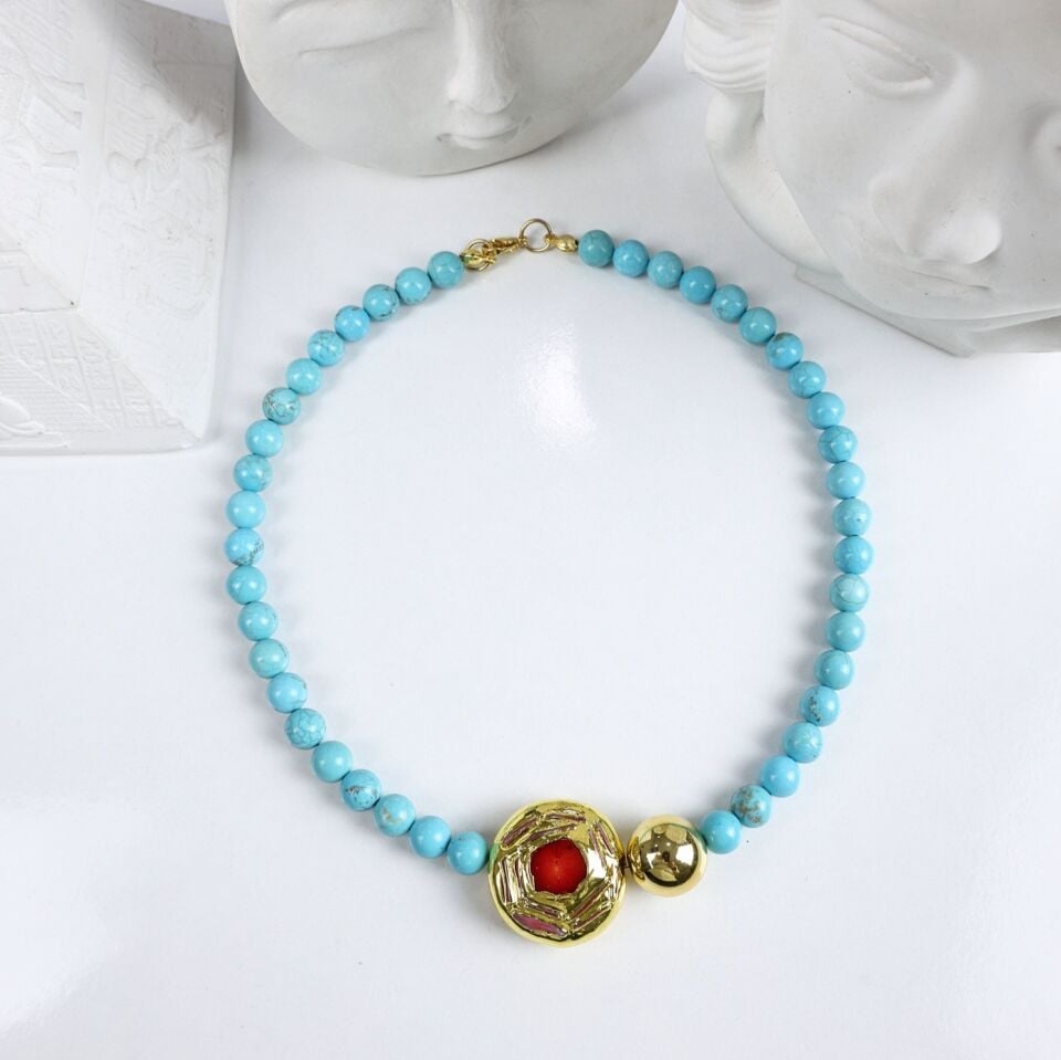 Turkuaz Taşı Kolye