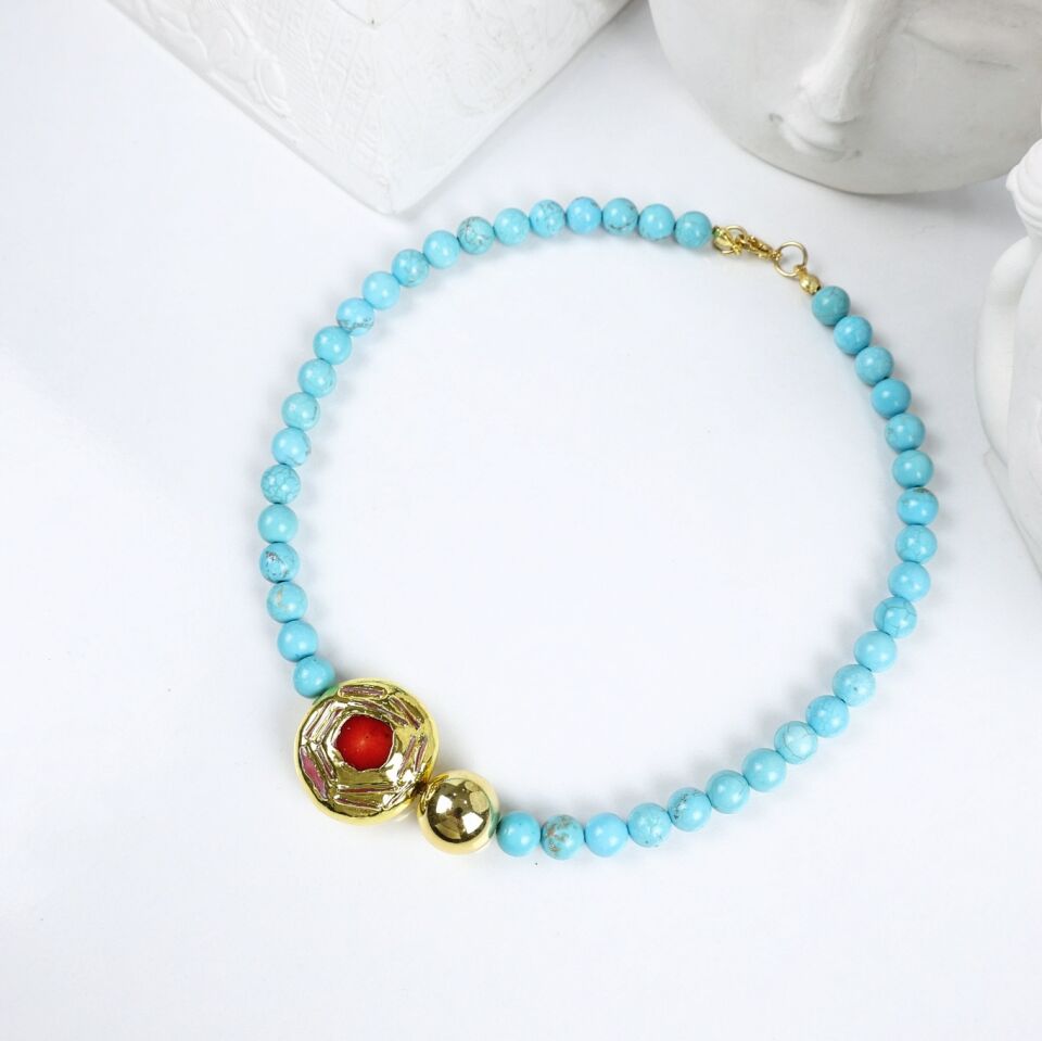 Turkuaz Taşı Kolye