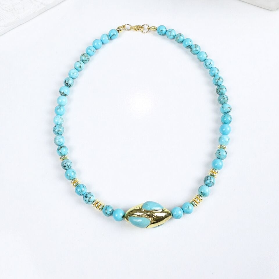 Turkuaz Taşı Kolye