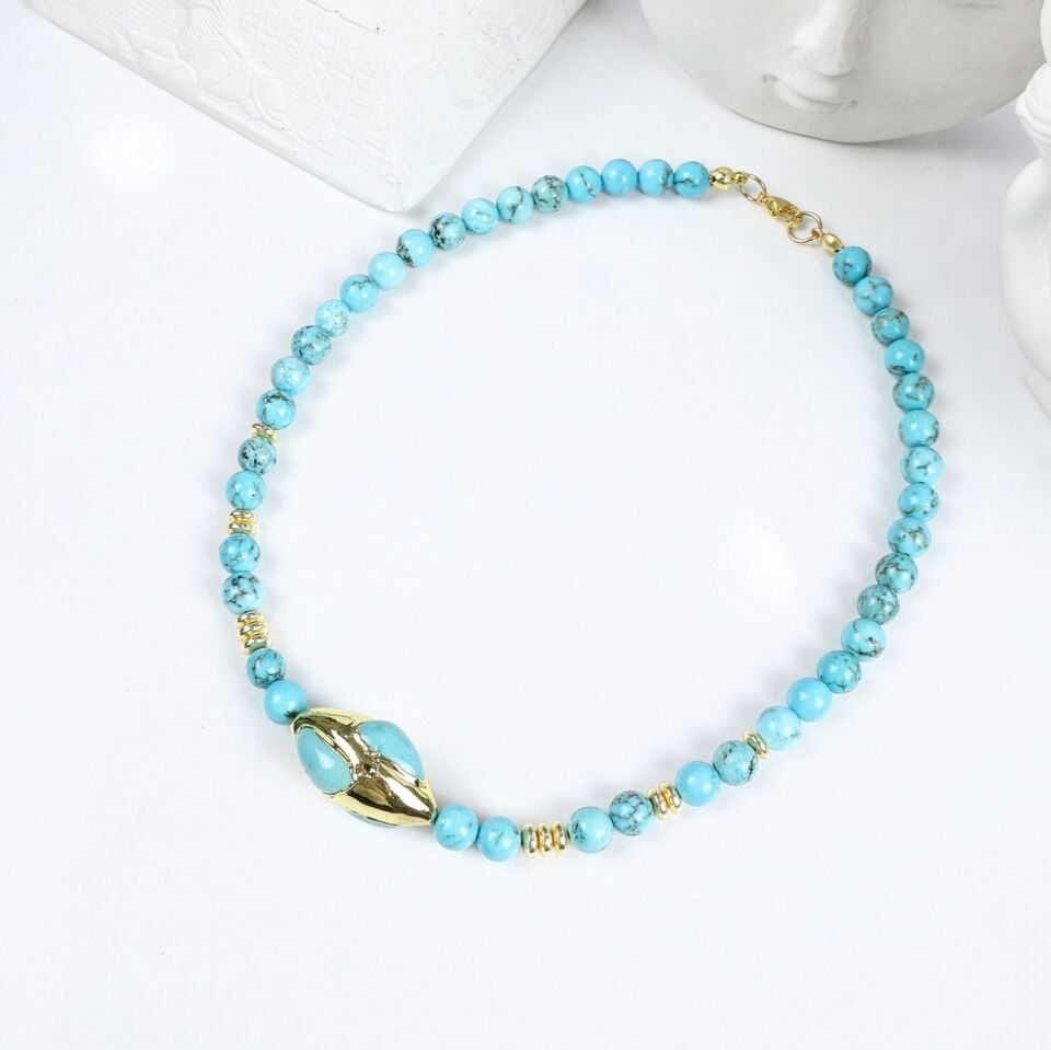 Turkuaz Taşı Kolye