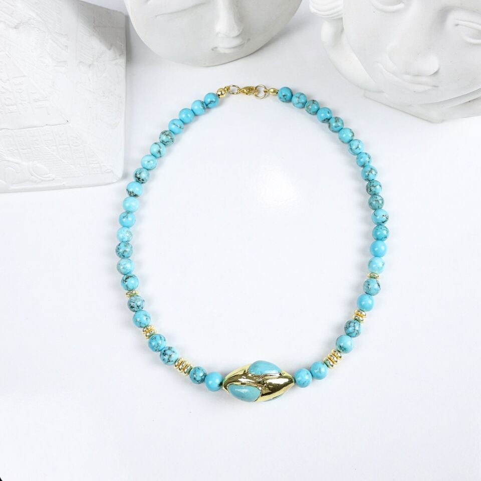 Turkuaz Taşı Kolye