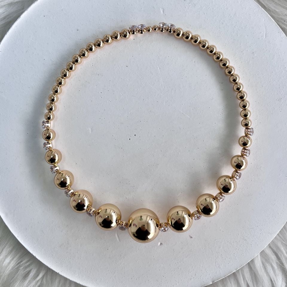 Özel Seri Topçuklu Choker Kolye