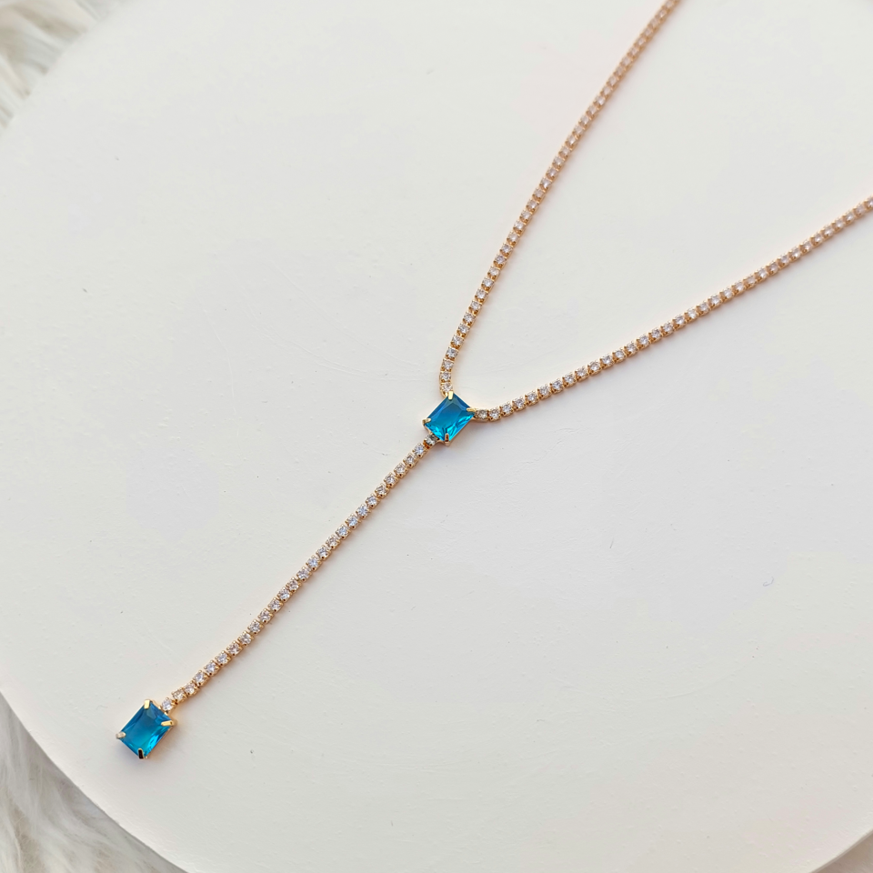 Xuping Zirkon Taş Su Yolu Kolye