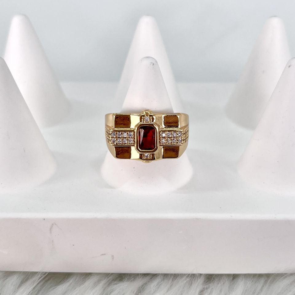 Özel Seri Kırmızı Taşlı Yüzük