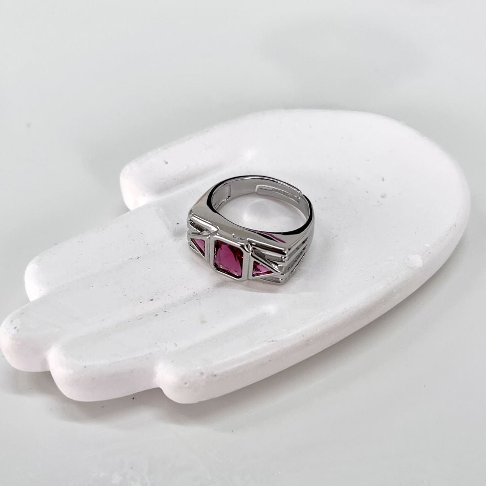 Özel Seri Kırmızı Taşlı Yüzük