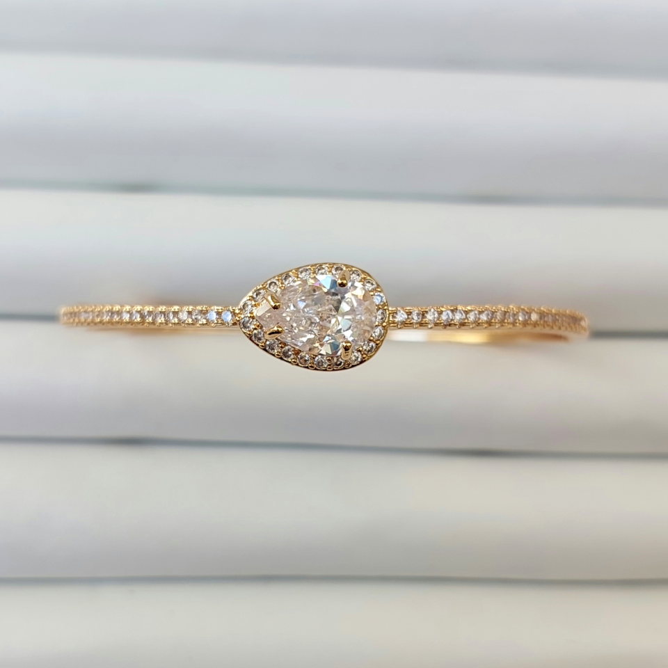 Çelik Zirkon Taş Kelepçe