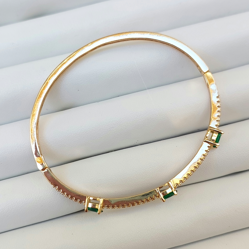 Çelik Zirkon Taş Kelepçe