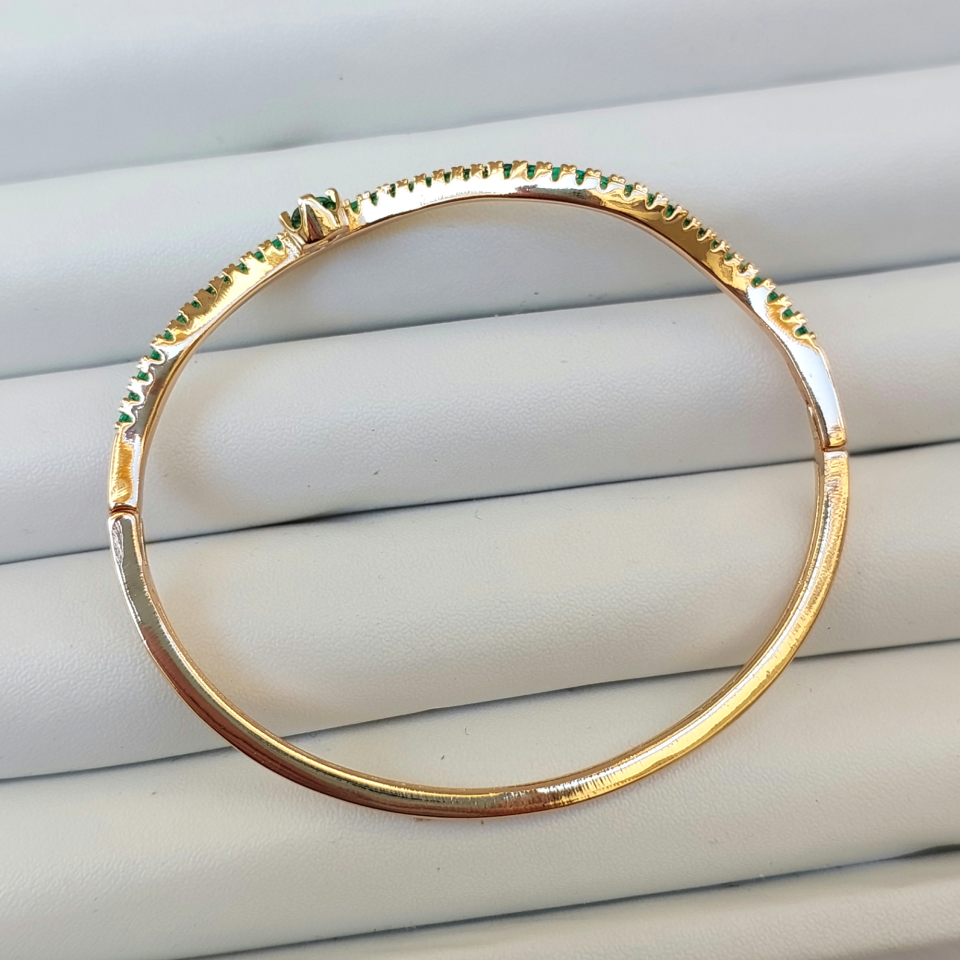 Çelik Zirkon Taş Kelepçe